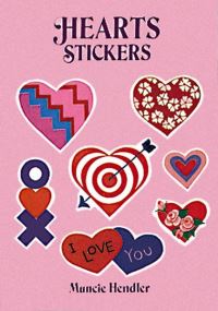 Book Cover for Hearts Stickers by Muncie Hendler
