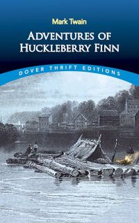 Book Cover for Adventures of Huckleberry Finn by Mark Twain