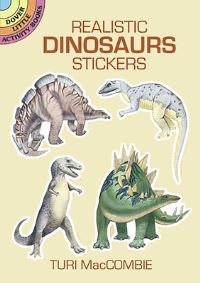 Book Cover for Realistic Dinosaurs Stickers by Turi MacCombie