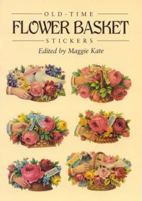 Book Cover for Old-Time Flower Basket Stickers by M Kate