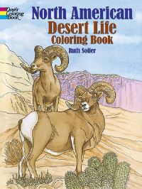 Book Cover for North American Desert Life Coloring Book by Ruth Soffer