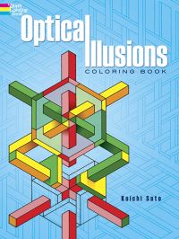 Book Cover for Optical Illusions Coloring Book by Koichi Sato
