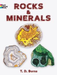 Book Cover for Rocks and Minerals Coloring Book by T. D. Burns