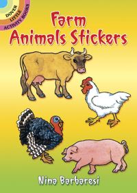 Book Cover for Farm Animals Stickers by Nina Barbaresi