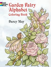 Book Cover for Garden Fairy Alphabet Coloring Book by Darcy May
