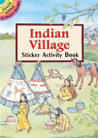 Book Cover for Indian Village Sticker Activity Book by Cathy Beylon
