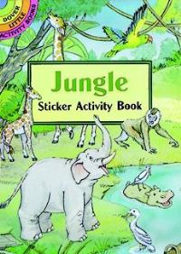 Book Cover for Jungle Sticker Activity Book by Cathy Beylon
