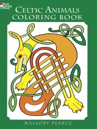 Book Cover for Celtic Animals Coloring Book by Mallory Pearce