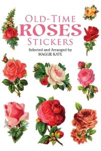 Book Cover for Old-Time Roses Stickers by Maggie Kate