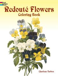 Book Cover for Redoute Roses Colouring Book by Charlene Tarbox