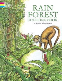 Book Cover for Rain Forest Coloring Book by Annika Bernhard