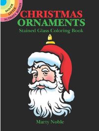 Book Cover for Christmas Ornaments Stained Glass Coloring Book by Marty Noble