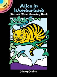 Book Cover for Alice in Wonderland Stained Glass C by NOBLE