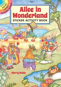 Book Cover for Alice in Wonderland Sticker Activity Book by Marty Noble