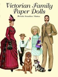 Book Cover for Victorian Family Paper Dolls by Brenda Sneathen Mattox