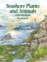 Book Cover for Seashore Plants and Animals Coloring Book by Dot Barlowe