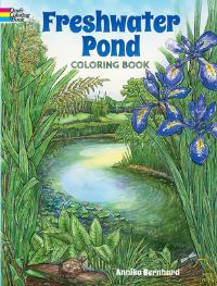 Book Cover for Freshwater Pond Coloring Book by Annika Bernhard