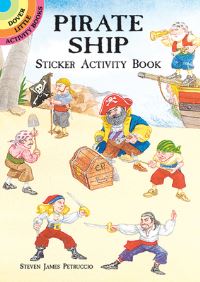 Book Cover for Pirate Ship Sticker Activity Book by Steven James Petruccio