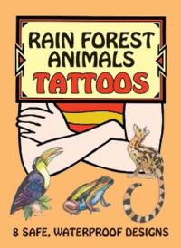 Book Cover for Rain Forest Animals Tattoos by Sovak