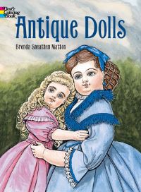 Book Cover for Antique Dolls Colouring Book by B Mattox