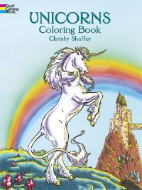 Book Cover for Unicorns Colouring Book by C Shaffer