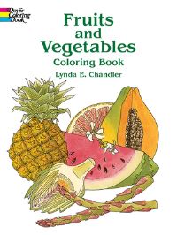 Book Cover for Fruits and Vegetables Colouring Book by Chandler