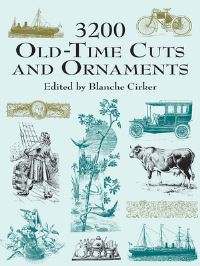 Book Cover for 3200 Old-Time Cuts and Ornaments by Blance Cirker