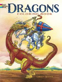 Book Cover for Dragons Coloring Book by Christy Shaffer