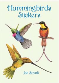 Book Cover for Hummingbirds Stickers by Jan Sovak