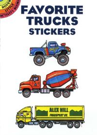 Book Cover for Favourite Trucks Stickers by Bruce LaFontaine