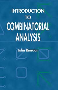 Book Cover for Introduction to Combinatorial Analysis by John Riordan