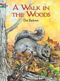 Book Cover for A Walk in the Woods Coloring Book by Dorothea Barlowe
