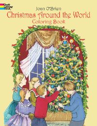 Book Cover for Christmas Around the World Coloring Book by Joan OBrien