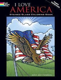 Book Cover for I Love America Stained Glass Colori by Eric Gottesman