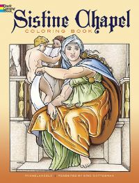 Book Cover for Sistine Chapel Coloring Book by Michelangelo