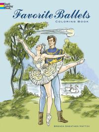 Book Cover for Ballet Costumes Coloring Book by Brenda Sneathen Mattox