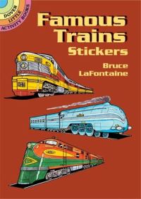 Book Cover for Famous Trains Stickers by Bruce LaFontaine