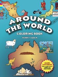 Book Cover for Around the World Coloring Book by Winky Adam