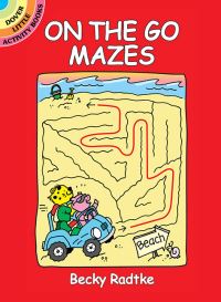 Book Cover for On the Go Mazes by Becky Radtke