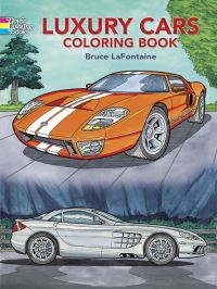 Book Cover for Luxury Cars Coloring Book by Bruce LaFontaine