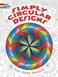 Book Cover for Simply Circular Designs Coloring Book by Lee Anne Snozek