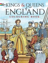 Book Cover for Kings and Queens of England Coloring Book by John Green