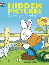 Book Cover for Hidden Pictures Coloring and Puzzle Fun by Anna Pomaska