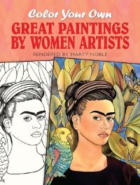 Book Cover for Color Your Own Great Paintings by Women Artists by Marty Noble