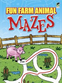 Book Cover for Fun Farm Animal Mazes by Fran NewmanDAmico