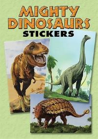 Book Cover for Mighty Dinosaurs Stickers by Jan Sovak