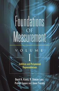 Book Cover for Foundations of Measurement. Volume I Additive and Polynomial Representations by David H Krantz
