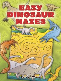 Book Cover for Easy Dinosaur Mazes by Patricia Wynne