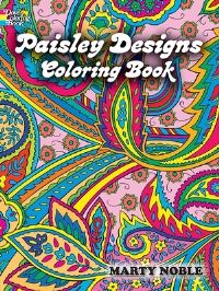 Book Cover for Paisley Designs Coloring Book by Marty Noble