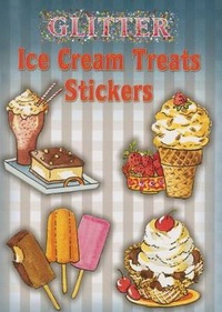 Book Cover for Glitter Ice Cream Treats Stickers by Joan OBrien